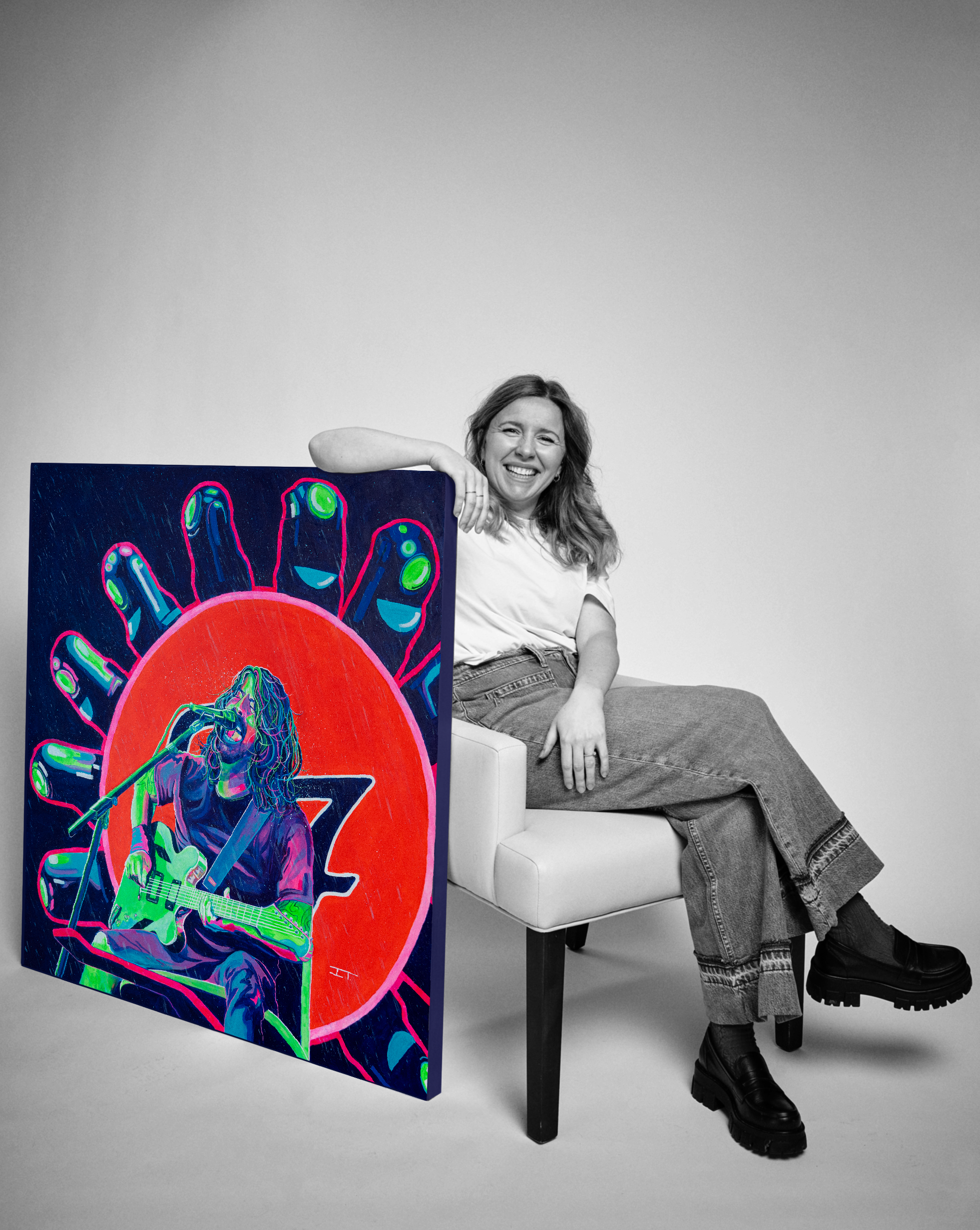 ARP - Original acrylic artwork 40" x 40"